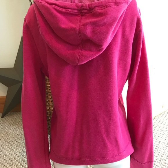 Women’s Hooded Sweatshirt Hot Pink - Picture 4 of 9
